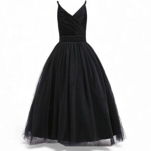 Glamulice Flower Girls Spaghetti Strap Tulle Wedding Dress Sz 11-13yrs